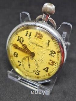 Vintage Jaeger LeCoultre GSTP Military Pocket Watch Spares Ref3261