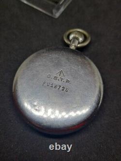 Vintage Jaeger LeCoultre GSTP Military Pocket Watch Spares Ref3261