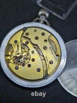 Vintage Jaeger LeCoultre GSTP Military Pocket Watch Spares Ref3261