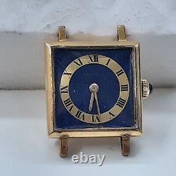 Vintage Jaeger LeCoultre Ladies 18K Yellow Gold Manual Head Only Watch 6003-1