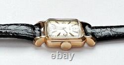 Vintage Jaeger-LeCoultre Ladies Watch Solid 18K Rose Gold Manual Wind Movement