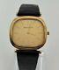 Vintage Jaeger Lecoultre Square Solid 18k Gold All Original Watch And Strap