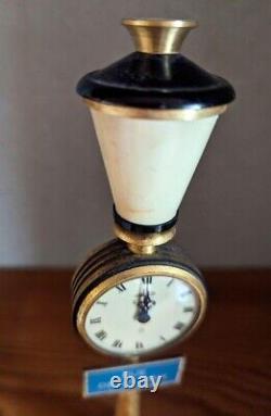 Vintage Jaeger LeCoultre Table Clock Rue De La Paix Street Lamp Not Working