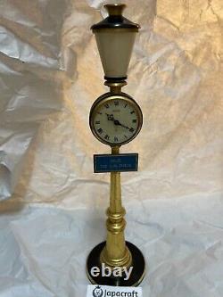 Vintage Jaeger LeCoultre Table Clock Rue De La Paix Street Lamp Not Working