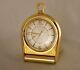 Vintage Jaeger Lecoultre Travel Alarm Two Tone Manual Wind Desk Pocket Clock