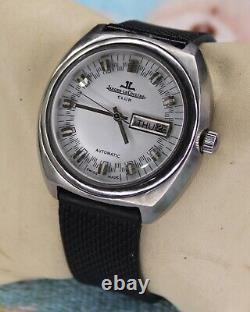 Vintage Jaeger Lecoultre Automatic White Dial Cal 1906 D/D Men's Wrist Watch