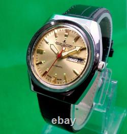 Vintage Jaeger Lecoultre Club Automatic 25 Jewels Day-Date Men's Wrist Watch