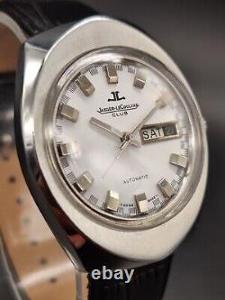 Vintage Jaeger Lecoultre Club Automatic Day Date Men's Wrist Watch -1950's