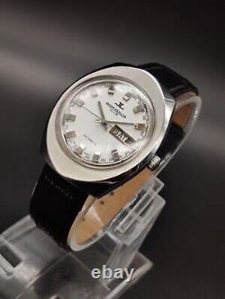 Vintage Jaeger Lecoultre Club Automatic Day Date Men's Wrist Watch -1950's