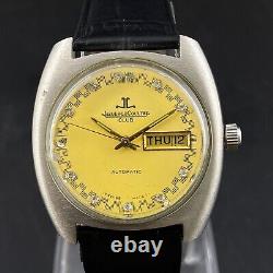 Vintage Jaeger Lecoultre Club Automatic Day Date Men's Wrist Watch F7