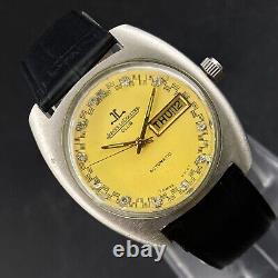 Vintage Jaeger Lecoultre Club Automatic Day Date Men's Wrist Watch F7