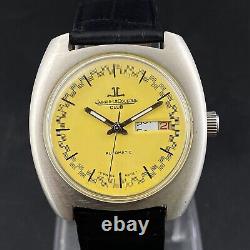 Vintage Jaeger Lecoultre Club Automatic Day Date Men's Wrist Watch F9