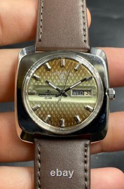 Vintage Jaeger Lecoultre Club Automatic Square Swiss Made Watch For Men