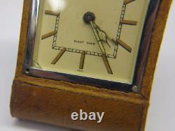 Vintage Jaeger Lecoultre Eight Day Mechanical Desk / Travel Clock