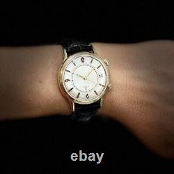 Vintage Jaeger-Lecoultre Memovox 38MM 10K Gold Stainless Steel Watch