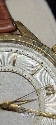 Vintage LECOULTRE 10K Gold Filled Bumper Alarm Auto 38mm Watch