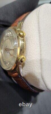 Vintage LECOULTRE 10K Gold Filled Bumper Alarm Auto 38mm Watch
