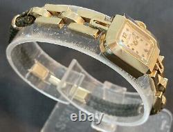 Vintage LECOULTRE 14k Gold Ladies Watch SERVICED! WOW