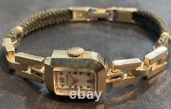 Vintage LECOULTRE 14k Gold Ladies Watch SERVICED! WOW