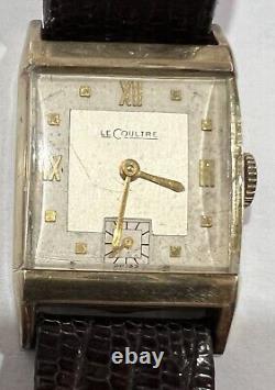 Vintage LeCOULTRE Watch 17 jewels 10k Gold GF Case, Serviced, Runs well