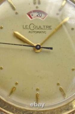 Vintage LeCoultre 14k GF RUNNING Power Winding indicator Reserve WristWatch AUTO