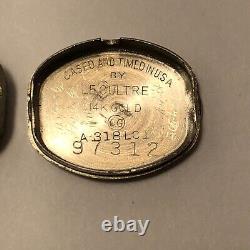 Vintage LeCoultre 14k White Gold Women's Mechanical Watch