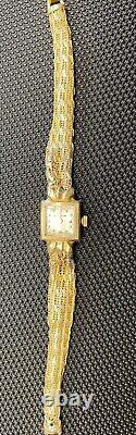 Vintage LeCoultre 14k Yellow Gold 17Jewels Manual Wind Ladies Watch