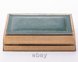 Vintage LeCoultre 18k White Gold Watch withOriginal Box! 14k band! 50' s Era