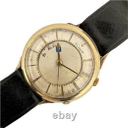 Vintage LeCoultre 3026 Parking Meter Men's Mechanical Alarm Wristwatch 814