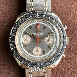 Vintage LeCoultre Calculator Ref. E2647 Chronograph Valjoux 72 Wristwatch