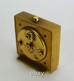 Vintage LeCoultre Desk Clock Alarm Lapis 8 Day