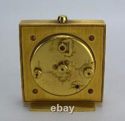 Vintage LeCoultre Desk Clock Alarm Lapis 8 Day