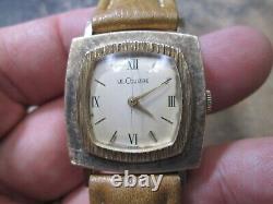 Vintage LeCoultre FANCY GOLD FILLED CASE Running Watch