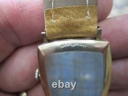 Vintage LeCoultre FANCY GOLD FILLED CASE Running Watch