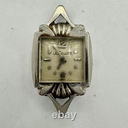 Vintage LeCoultre Ladies Mechanical Wristwatch 490/BW 10k White Gold Filled
