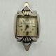 Vintage Lecoultre Ladies Mechanical Wristwatch 490/bw 10k White Gold Filled