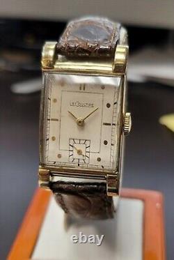 Vintage LeCoultre Manual Winding Mechanical Gold Filled Wristwatch