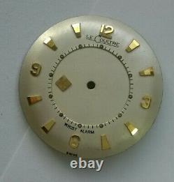 Vintage LeCoultre Memovox Wrist Watch Alarm Dial Gold on Gold 28mm Ca. 814
