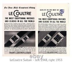 Vintage LeCoultre Mens Watch 1940s Sultan JLC Rare US Market 438 Cal 17J Lizard