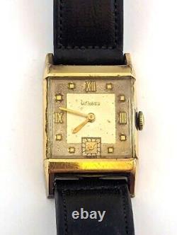 Vintage LeCoultre Mens Wrist Watch, 1940's, Vintage Watches