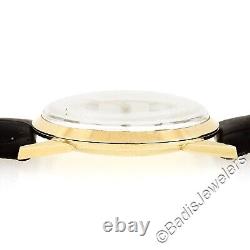 Vintage LeCoultre Ref. 1205 14k Gold 17 Jewel Mechanical 32mm Wrist Watch 480/CW