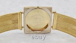Vintage LeCoultre Ref. 635-691 14k Solid Gold Square Watch 28 x 28 mm