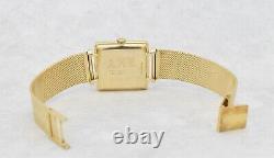 Vintage LeCoultre Ref. 635-691 14k Solid Gold Square Watch 28 x 28 mm
