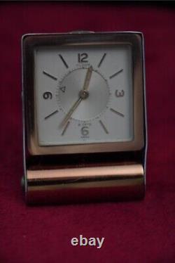 Vintage LeCoultre traveling alarm clock- 8 day