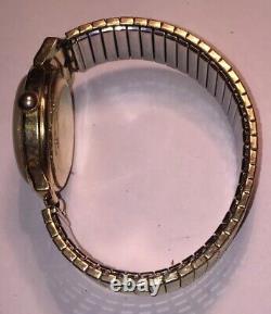 Vintage Le Coultre 481 Men's Wrist Watch Gold Filled Case, Works