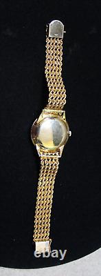 Vintage Le Coultre Vacheron Constantin Diamond 14k Yellow Gold Dress Watch G192