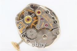 Vintage Lecoultre 14k Solid Gold Authentic Diamond Vxn Lapel Watch Needs Service