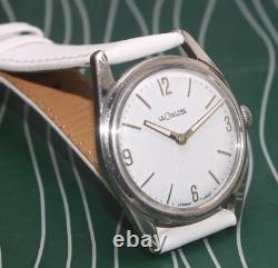 Vintage Lecoultre Manual Winding World War 2 Used Men's Wrist Watch 1940's