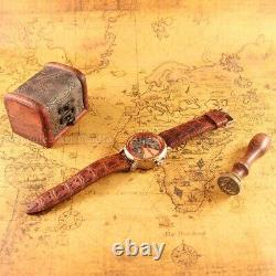Vintage Mens Wristwatch Skeleton Men's Wrist Watch Le Coultre Swiss Movement