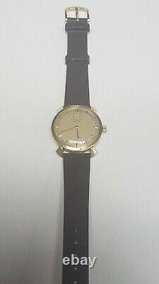 Vintage Solid 14 K Gold Le Coultre Man's Automatic Watch With Power Reserve